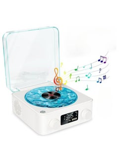 General The Waves Vinyl Player, Waves Vinyl Bluetooth Speaker, Portable Four Modes Wireless Vintage Vinyl Record Player with Ambient Light for Bedroom,Office,Party  - Image 1