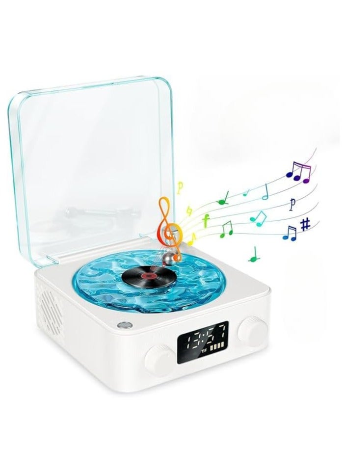 General The Waves Vinyl Player, Waves Vinyl Bluetooth Speaker, Portable Four Modes Wireless Vintage Vinyl Record Player with Ambient Light for Bedroom,Office,Party  - Image 1
