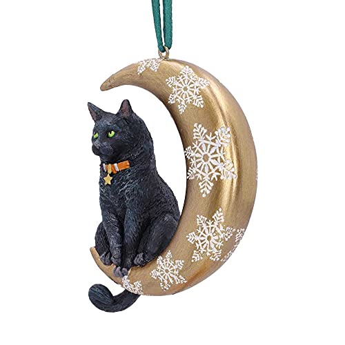 نيميسيس ناو Nemesis Now Lisa Parker Moon Black Cat Hanging Ornament Decoration 9cm Resin Lisa Parker Hanging Ornament Black Cat Giftar - Image 2