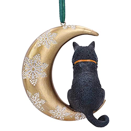 نيميسيس ناو Nemesis Now Lisa Parker Moon Black Cat Hanging Ornament Decoration 9cm Resin Lisa Parker Hanging Ornament Black Cat Giftar - Image 3