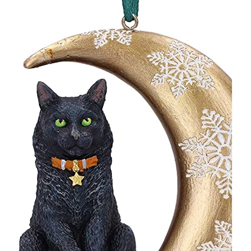 نيميسيس ناو Nemesis Now Lisa Parker Moon Black Cat Hanging Ornament Decoration 9cm Resin Lisa Parker Hanging Ornament Black Cat Giftar - Image 4