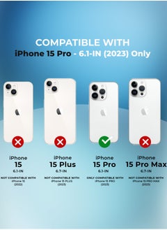 Raegr RAEGR iPhone 15 Pro Case | Magnetic Case | Supports Mag-Safe Wireless Charging | Premium Soft Silicone MagFix Case/Cover Designed for iPhone 15 Pro (6.1-Inch) 2023 - Black RG10522  - Image 2