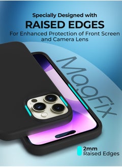 Raegr RAEGR iPhone 15 Pro Case | Magnetic Case | Supports Mag-Safe Wireless Charging | Premium Soft Silicone MagFix Case/Cover Designed for iPhone 15 Pro (6.1-Inch) 2023 - Black RG10522  - Image 4