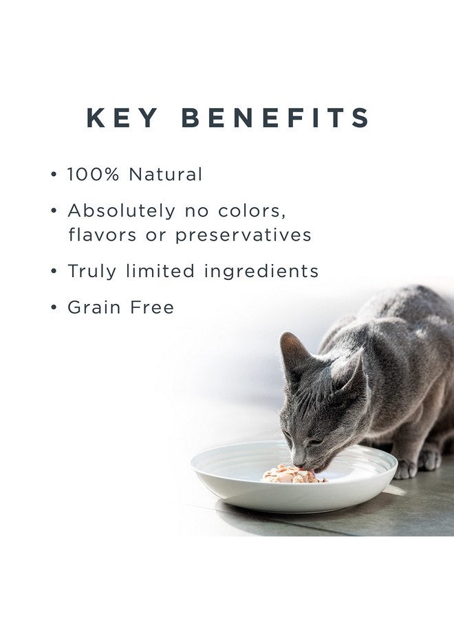 Reveal Natural Wet Cat Food, 12 Pack, Limited Ingredient Wet Cat Food Pouches, Grain Free Food for Cats, Tuna with Sea Bream in Broth, 2.47oz Pouches