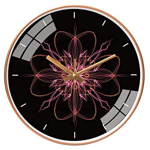 ZEPOLI -Wall Clock for Home Living Bedroom Kitchen Stylish Non-Ticking Watches Modern and Time Piece Thicken Plastics Frame Glass Cover Round 12 Inches.(Galaxy Clock) - Image 1