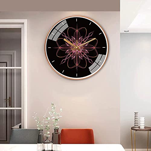 ZEPOLI -Wall Clock for Home Living Bedroom Kitchen Stylish Non-Ticking Watches Modern and Time Piece Thicken Plastics Frame Glass Cover Round 12 Inches.(Galaxy Clock) - Image 3
