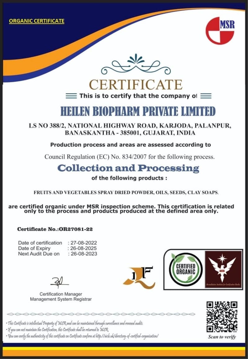 Heilen Biopharm Heilen Biopharm Aloe Vera Leaf Powder For Hair Betterment 200 g Pack of 1  - Image 5