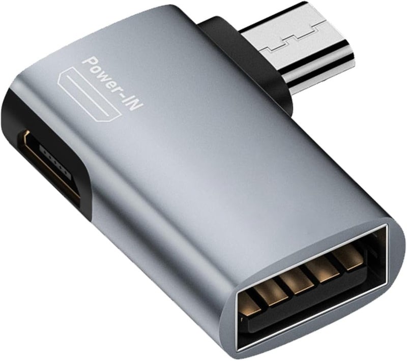 Tobo Micro to USB OTG Adapter for Fire TV Stick 4K, Keyboard, U Disk, Ethernet Adapter, Mouse U-Sb OTG Adapter for Android Phone Tablet and More Host Devices (Micro to USB Left) TD-1206CC - Image 1
