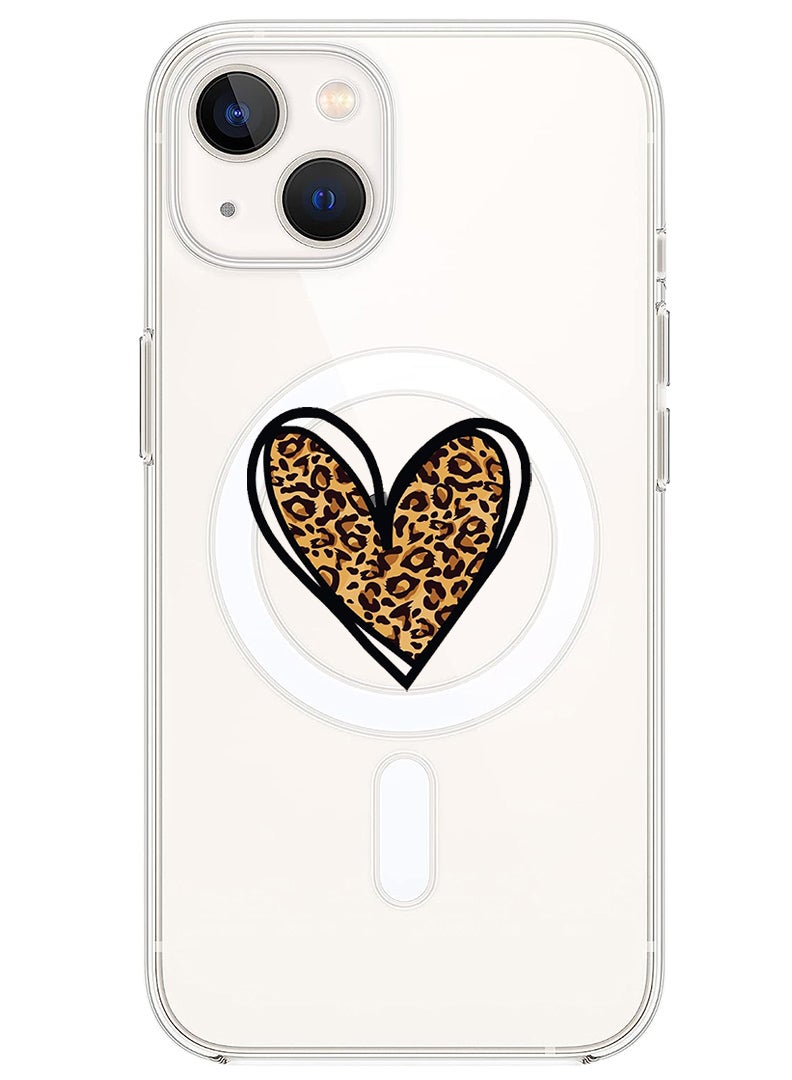 Theodor Magnetic Case for iPhone 14 Plus 6.7-inch Compatible with MagSafe Wireless Charging, Shockproof Phone Bumper Cover leopard Print copy - Image 1