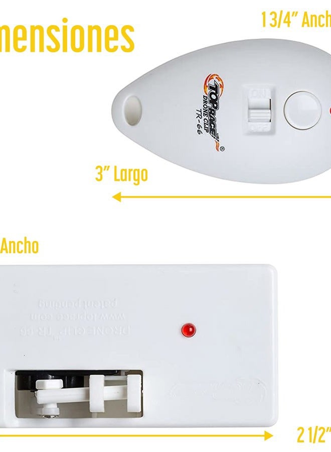Top Race Drone Clip Remote Control Object Launcher - Release and Drop Drones Delivery (180 Feet) - Drone Drop Release - Image 4