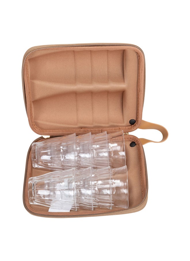 AL SANIDI Completed anti-shock cups bag, Tea Mug bag, Woody, Size 15*17*7.2Cm  - Image 2