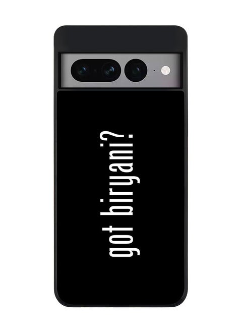 Rugged Black edge case for Google Pixel 7 Pro Slim fit Soft Case Flexible Rubber Edges Anti Drop TPU Gel Thin Cover - Got Biryani?
