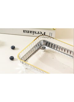 NKX Decorative Tray Cosmetic Storage Case for Kitchen and Bathroom  - Image 3