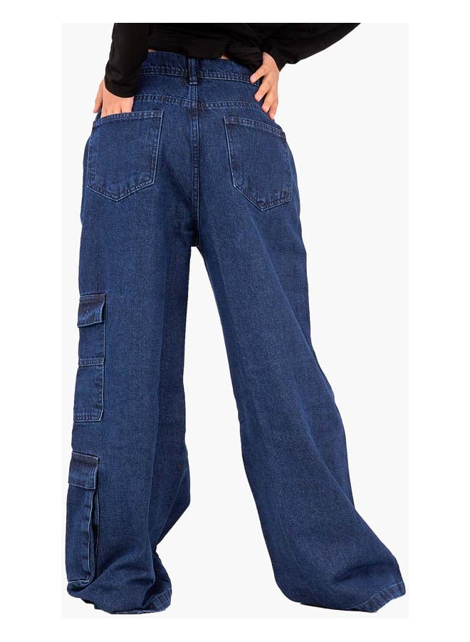 Clue Cargo Jeans with Pockets - Image 3