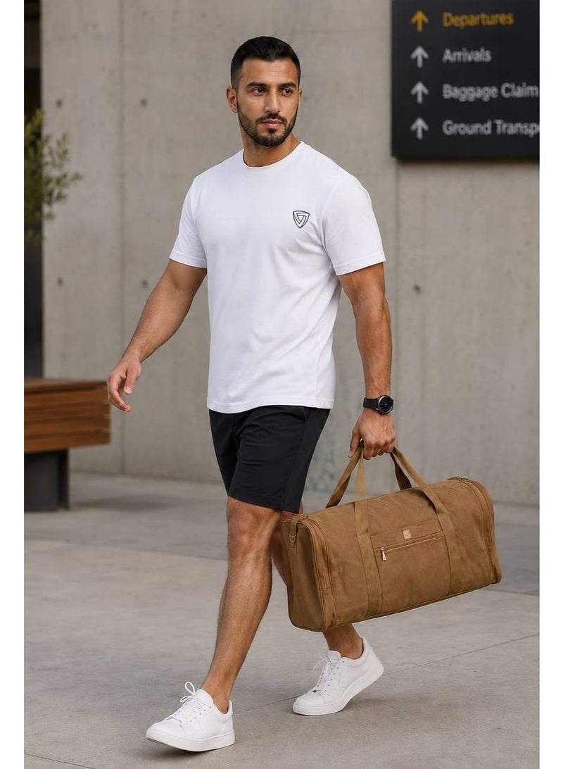 aegis store AEGIS Men’s Premium Crew-Neck T-Shirt - White, Short Sleeve, - Image 4