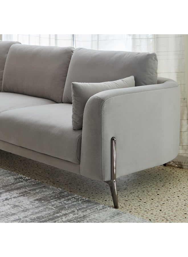 Home Box Grey Fabric Sectional Sofa for Living Room - Image 5