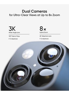 eufy Security SoloCam S340, Solar Security Camera, Wireless Outdoor Camera, 360° Pan & Tilt Surveillance, No Blind Spots, 2.4 GHz Wi-Fi, No Monthly Fee, HomeBase S380 Compatible  - Image 2