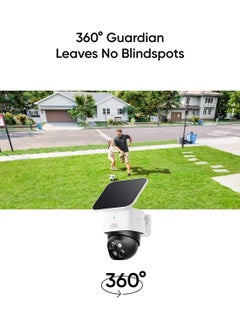 eufy Security SoloCam S340, Solar Security Camera, Wireless Outdoor Camera, 360° Pan & Tilt Surveillance, No Blind Spots, 2.4 GHz Wi-Fi, No Monthly Fee, HomeBase S380 Compatible  - Image 4