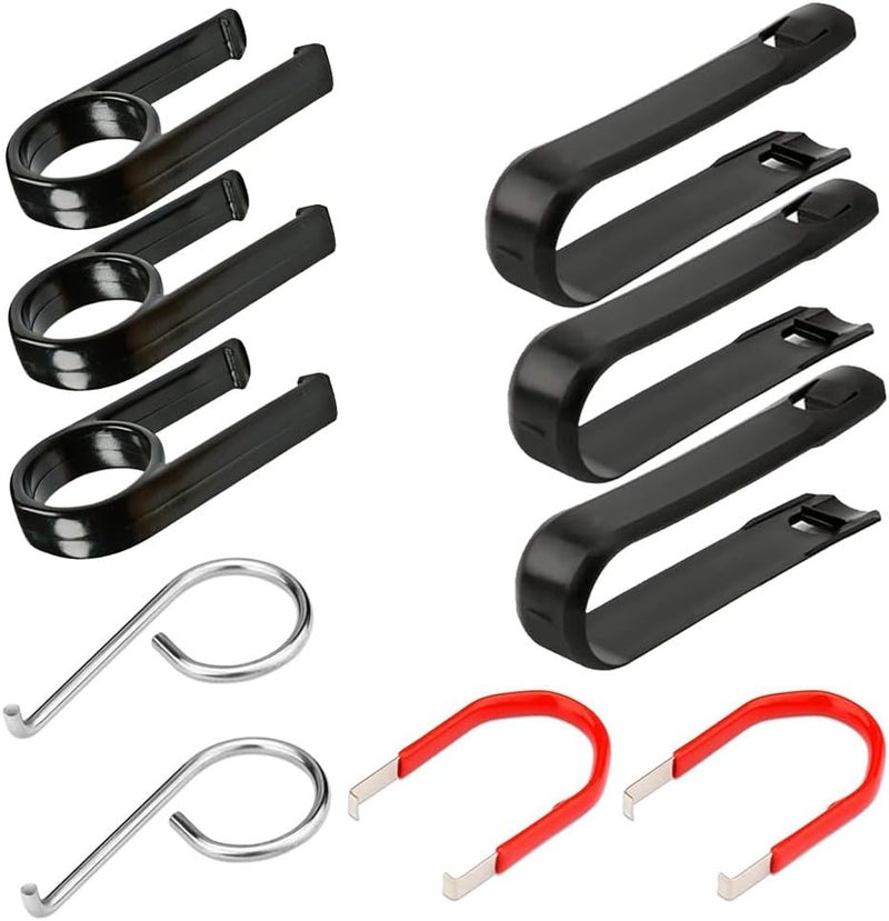 Gebildet 10pcs Wheel Bolt Cap Cover Removal Tool for Cars, 3+3+2+2 Universal Car Locking Eyelet, Tyre Nut, Centre Cover Cap Puller, Tweezers, Bolt Nut - Image 1