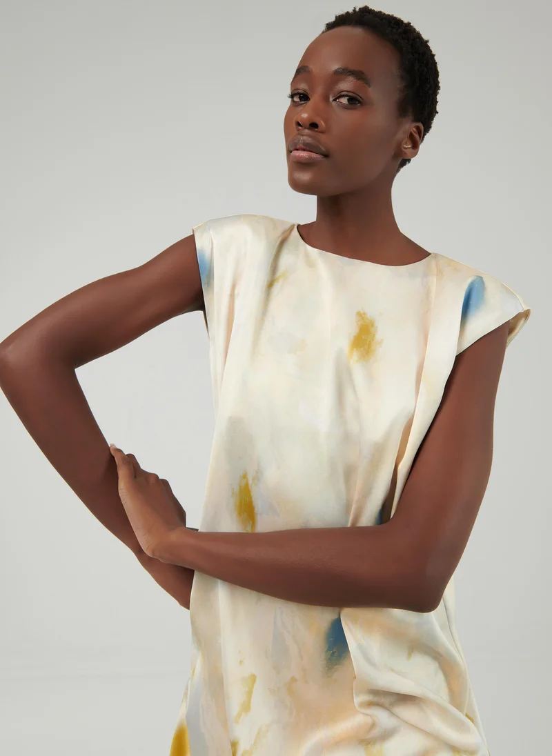 leem  Printed Maxi Dress for Women | Best Price UAE