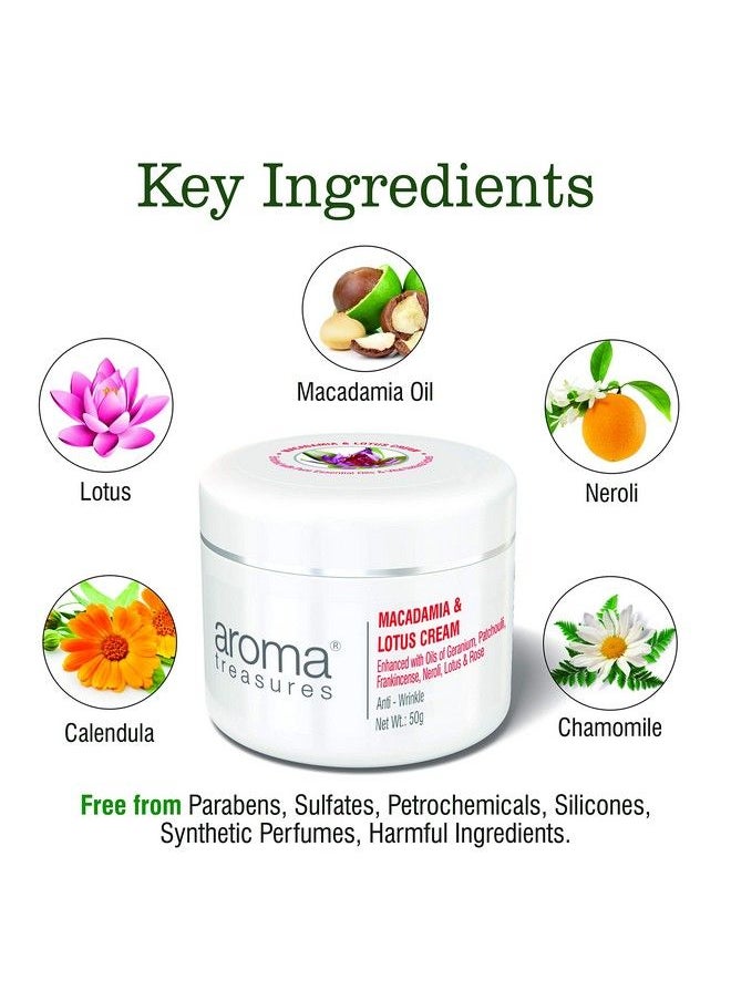 Aroma Treasures Macadamia And Lotus Cream (50Gm)  - Image 3
