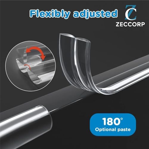 Zeccorp 6-Meter Silicone Edge Protector Strip | Baby Corner Guards for Sharp Edges | Table, Bed & Furniture Safety Protectors | Baby Proofing Corner Guards & Edge Safety for Sharp Edges - Image 3