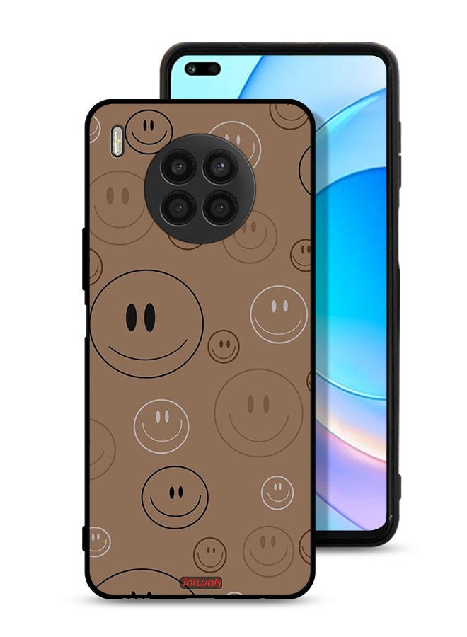 Tolwak Honor 50 Lite Protective Case Cover Smiley Faces Pattern - Image 1