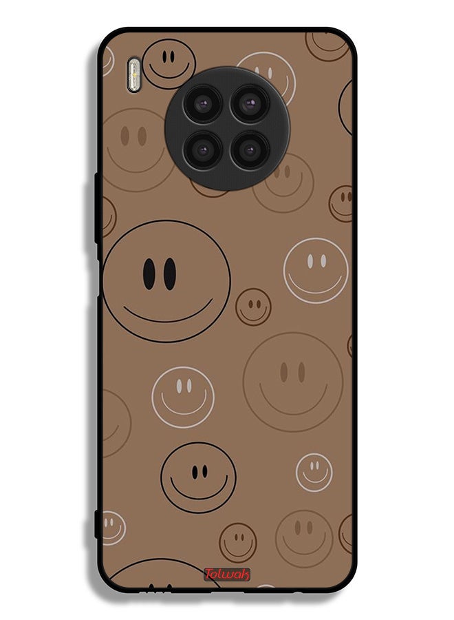 Tolwak Honor 50 Lite Protective Case Cover Smiley Faces Pattern - Image 2