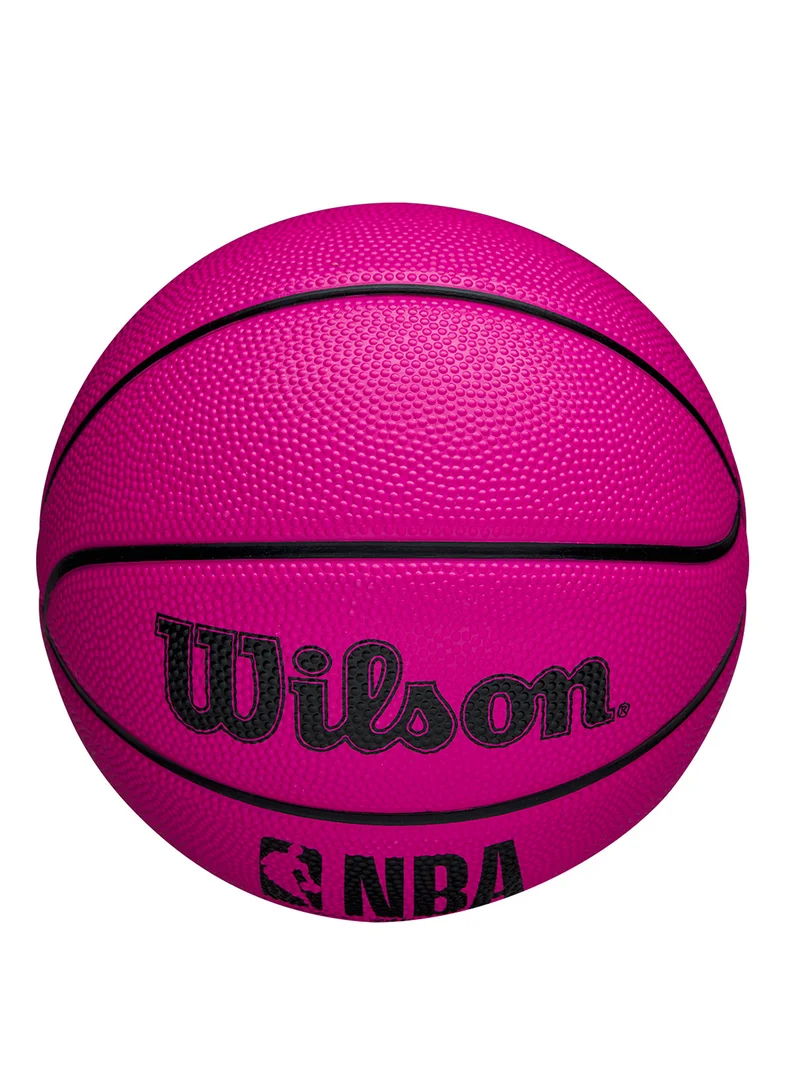 Wilson NBA Drv Mini Outdoor Basketball - Size 3 (mini ball) - Pink
