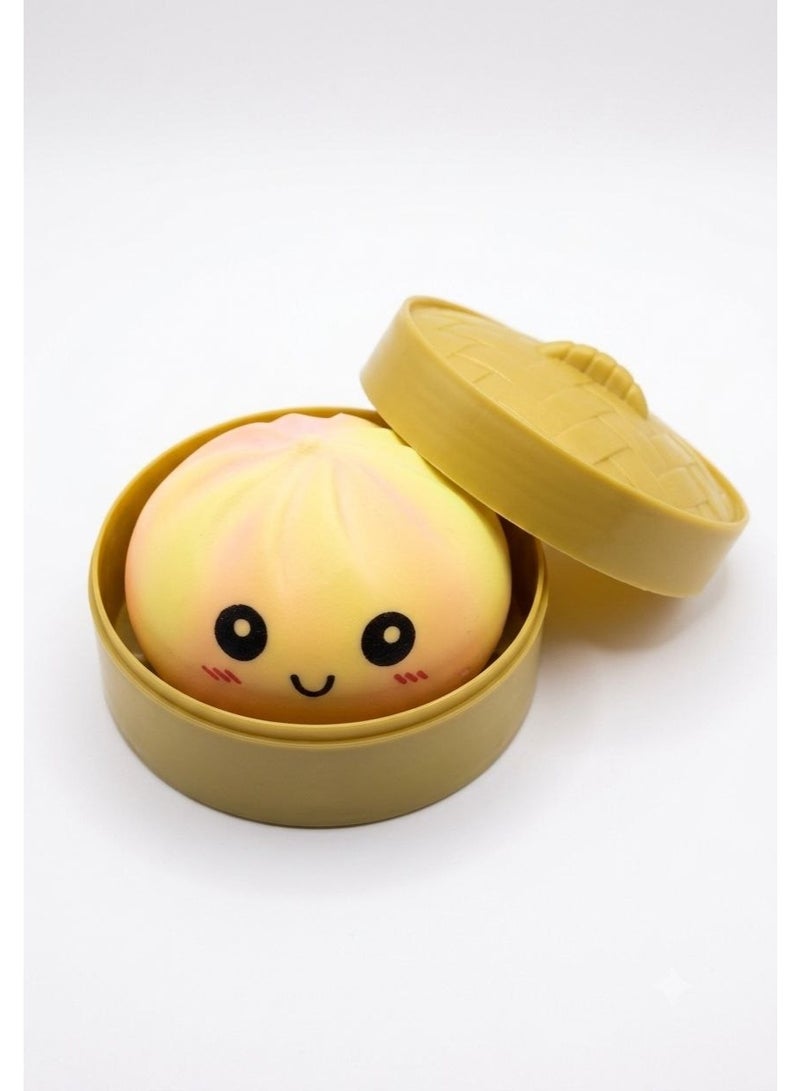 Squishy Dumpling - Squishy Dumpling - Stress Relief Dumpling Toy - Foam Dumpling Stress Relief Figure - Steamed Stuffed Bun Simulation Cake Toy, Squeezable Dumpling Ball, Stress Relief Toys, Sensory Squeeze Toy - Rubber Dumpling Stress Relief Ball for Kids, Colorful Dumpling Stress Relief Balls, Stress Relief Fidget Toys, Squeeze Dough Ball, Sensory Stress Relief Toy, Anti-Anxiety Cake. Rubber Stress Relief Ball for Kids, Colorful Stress Relief Balls, Stress Relief Toys, Stress Relief Dough Ball, Sensory Stress Relief Toy, Anti-Anxiety Cake - 1 Random Piece. - Image 3