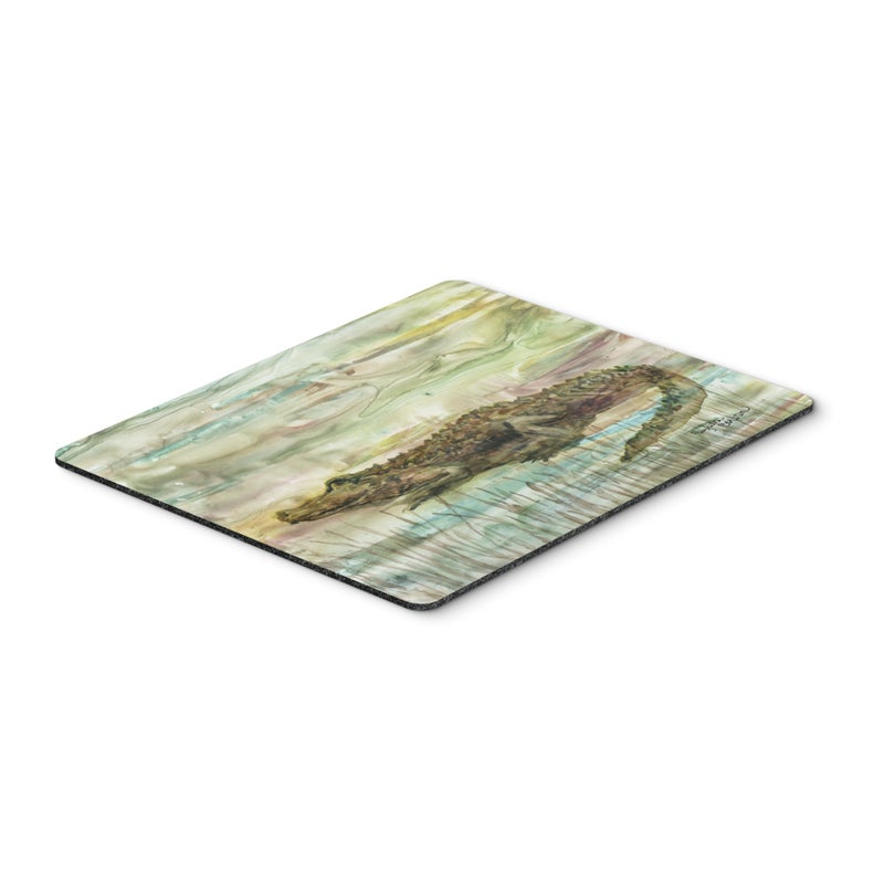 ""Alligator Sunset Mouse Pad  Hot Pad or Trivet""
