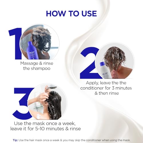 Bblunt Intense Moisture Hair Combo | Shampoo + Conditioner + Hair Mask | Moisturizes & Hydrates | Deeply Nourishes | Adds Salon-Like Shine | For Men & Women | 300 ml + 250 g + 250 g - Image 4
