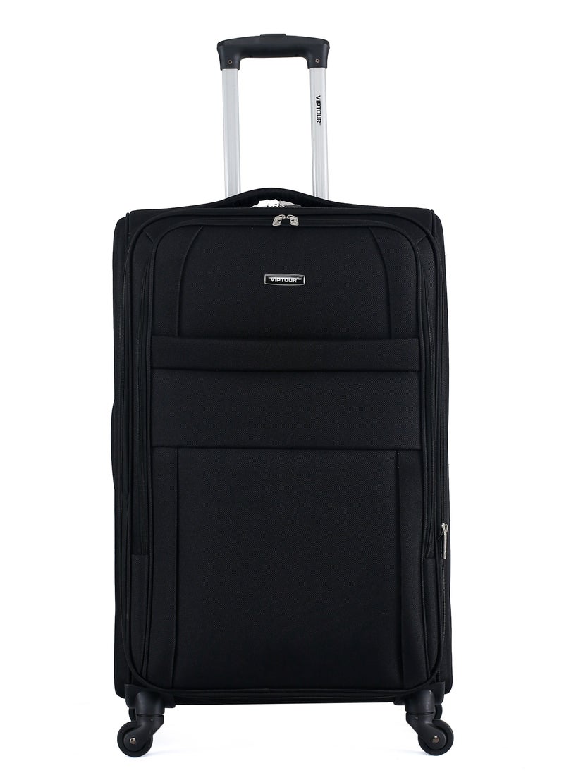 VIPTOUR - Set of 4 Light Weight Polyester Fabric Trolley Luggage With Number Lock 20,24,28,32 Inches - Image 1