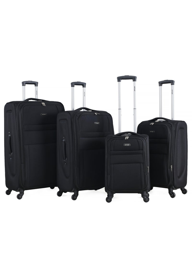 VIPTOUR - Set of 4 Light Weight Polyester Fabric Trolley Luggage With Number Lock 20,24,28,32 Inches - Image 1