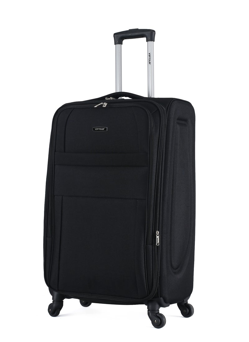 VIPTOUR - Set of 4 Light Weight Polyester Fabric Trolley Luggage With Number Lock 20,24,28,32 Inches - Image 1