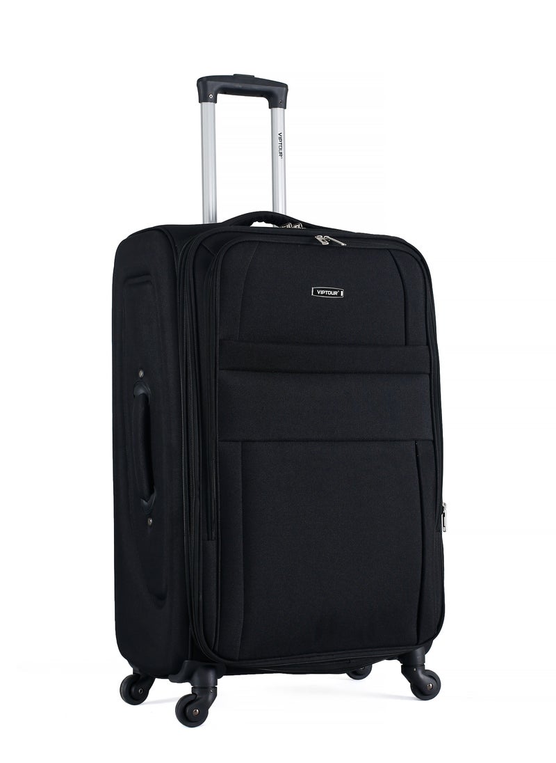 VIPTOUR - Set of 4 Light Weight Polyester Fabric Trolley Luggage With Number Lock 20,24,28,32 Inches - Image 1