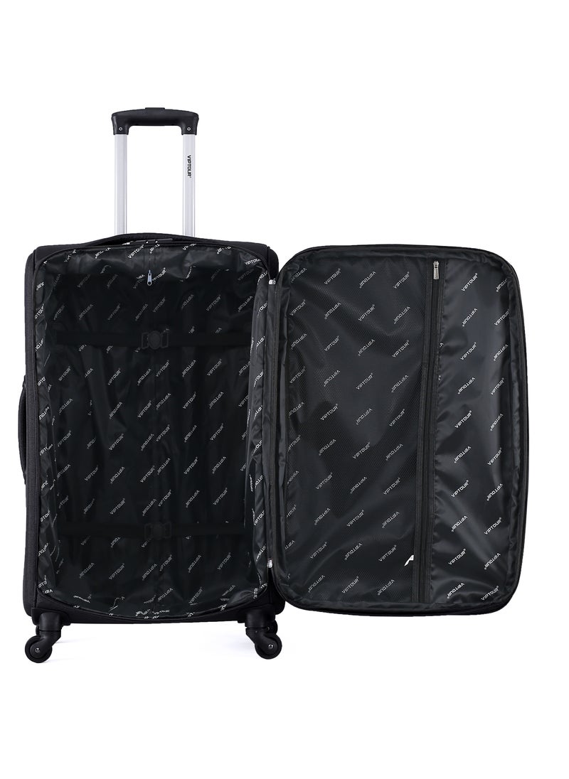 VIPTOUR - Set of 4 Light Weight Polyester Fabric Trolley Luggage With Number Lock 20,24,28,32 Inches - Image 1