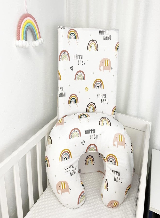 iEvolve Changing Pad Cover Ultra Soft Minky Dots Changing Table Cover Breathable Changing Table Sheet Diaper Changing Pad Cover for Baby Boys Girls (Rainbow) - Image 4