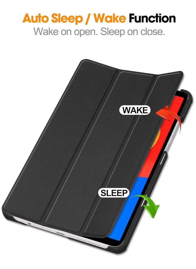 Case Compatible with Xiaomi Redmi Pad SE 8.7 inch Released 2024, Lightweight Hard Shell Protective Case with Multi-Angle Stand,Automatic sleep/wake-up(Black)