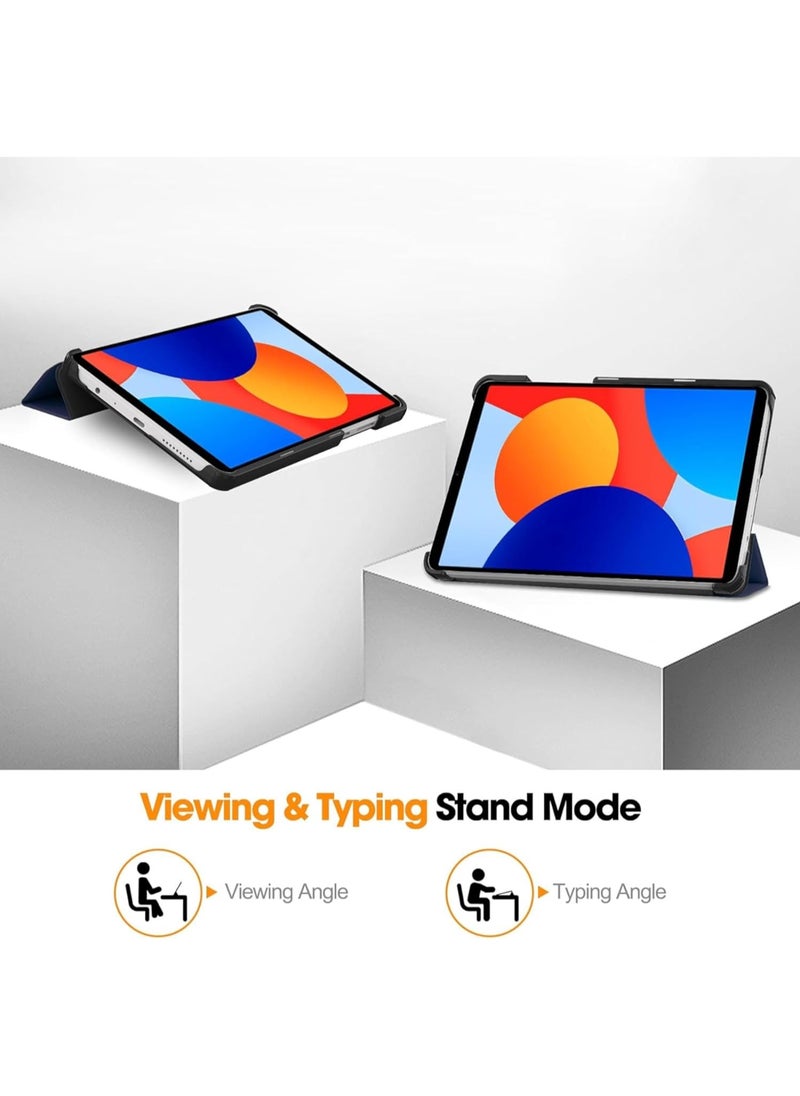 Case Compatible with Xiaomi Redmi Pad SE 8.7 inch Released 2024, Lightweight Hard Shell Protective Case with Multi-Angle Stand,Automatic sleep/wake-up(Black)