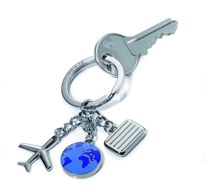 Troika Weltenblummer Travel Charms Keyring (KR1045CH) - Image 2