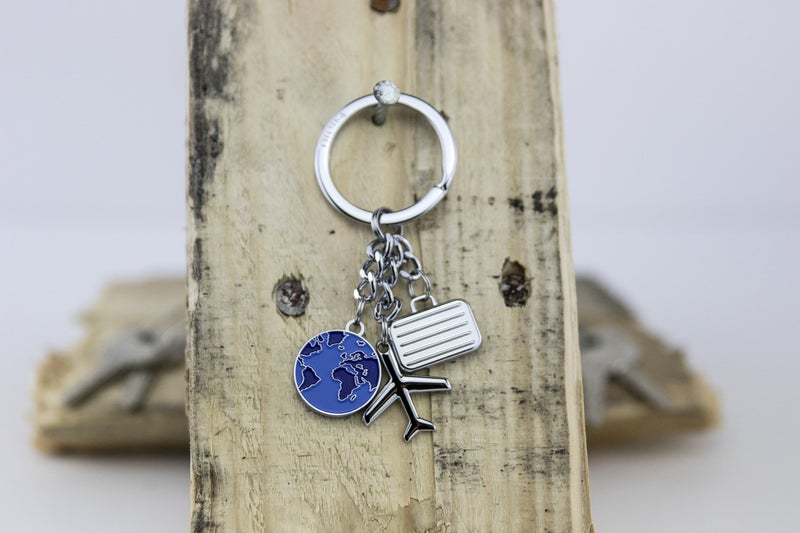 Troika Weltenblummer Travel Charms Keyring (KR1045CH) - Image 4