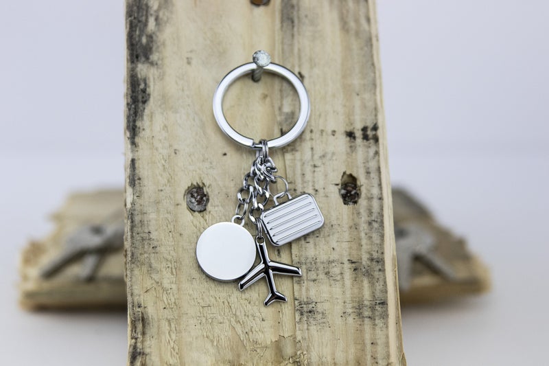 Troika Weltenblummer Travel Charms Keyring (KR1045CH) - Image 5