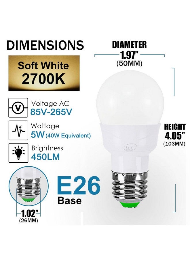 ILC RGB LED Light Bulb, Color Changing Light Bulb, 40W Equivalent, 450LM, 2700K Warm White 5W E26 Screw Base RGBW, Flood Light Bulb- 12 Color Choices - Timing Infrared Remote Control (8 Pack) - Image 3