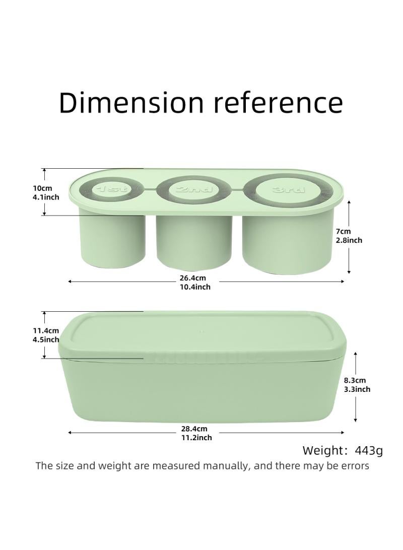 Bluejw صينية مكعبات الثلج لصنع مكعبات الثلج من السيليكون مع غطاء لكوب سعة 40 أونصة لتبريد الويسكي والكوكتيلات والمشروبات والقهوة سهل التعبئة والإفراج عن مكعبات الثلج خالية من BPA - Image 3