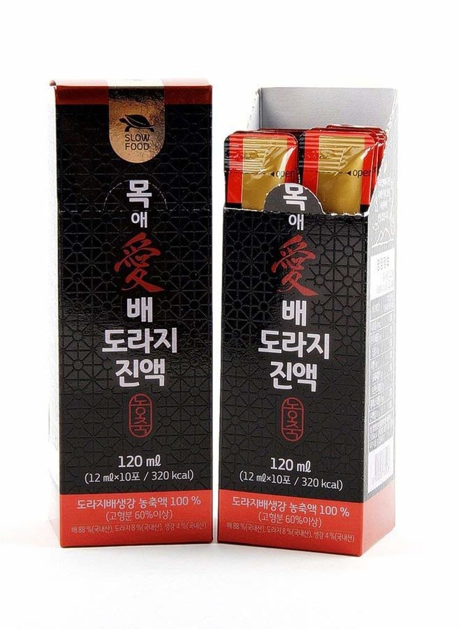 عصير مركز من الكمثرى الكورية الخالية من السكر، مستخلص الزنجبيل وزهرة البالون - طبيعي ونقي - رعاية صحية لموسم التغيير - لجميع الأعمار - 1 صندوق (10 قطع) - Image 1