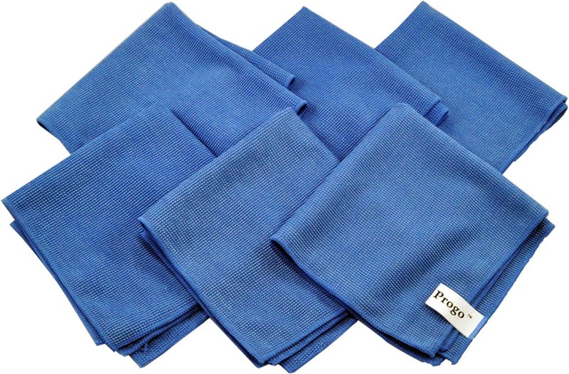 Progo Microfiber Cleaning Cloths for LCD/LED TV, Laptop Computer Screen, iPhone, iPad and More. (6 Pack) - Image 1