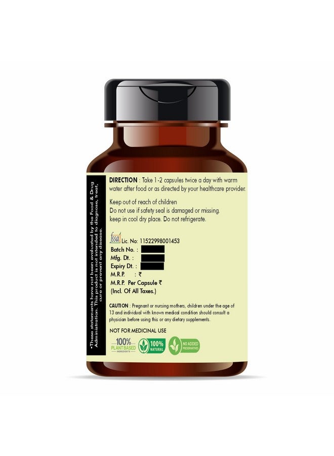 AYURVEDASHREE Ashwagandha Root Extract 500mg - 60 Vegetarian Capsules | Withania Somnifera Withanoloids | All Natural | 100% Vegan | Gluten-Free | GMP Certified - Image 2