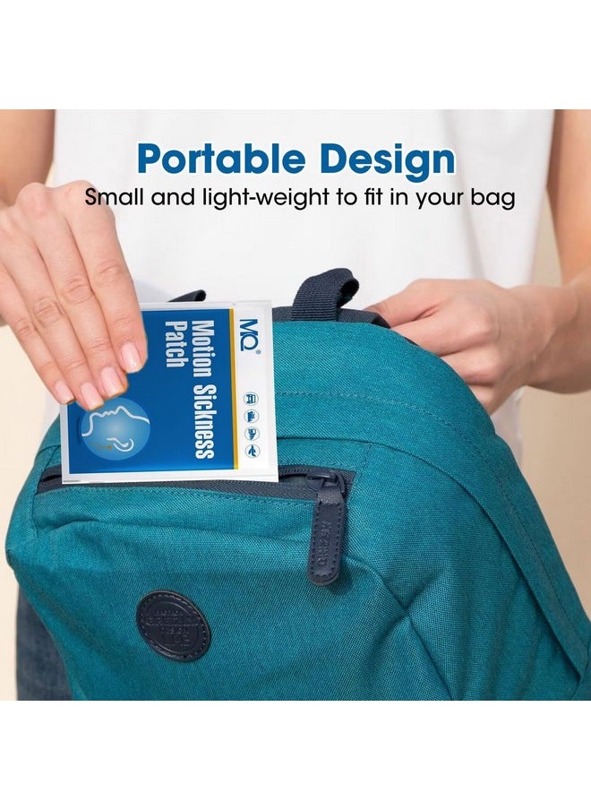 MQ MQ 28ct Motion Sickness Patches Non Drowsy, Sea Sickness Patches for Cruise Travel Essentials, Waterproof Patch Behind Ear for Car Airplane Altitude Sickness, Long Last 72H  - Image 5