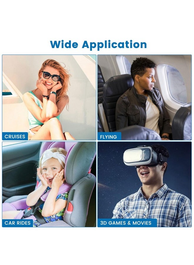 MQ MQ 28ct Motion Sickness Patches Non Drowsy, Sea Sickness Patches for Cruise Travel Essentials, Waterproof Patch Behind Ear for Car Airplane Altitude Sickness, Long Last 72H  - Image 4